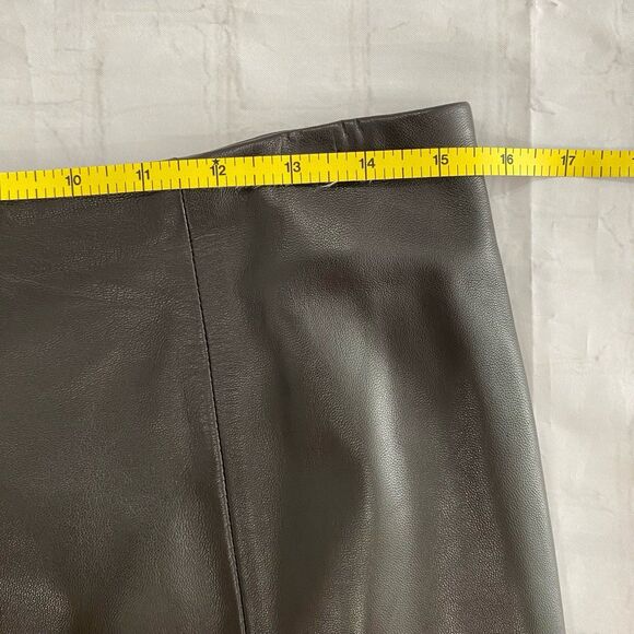 Talbots Skirt Women’s Size 6 Color Brown Leather Lined - Picture 7 of 10